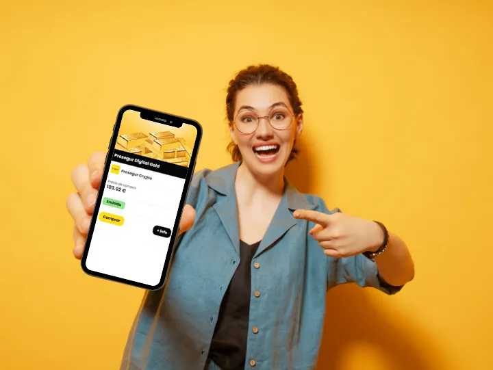 Application portefeuille tokens d'or